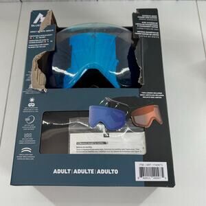 BLUESKY Adult Snow Goggles with Magnetic Quick Change Lens System 2 Lenses